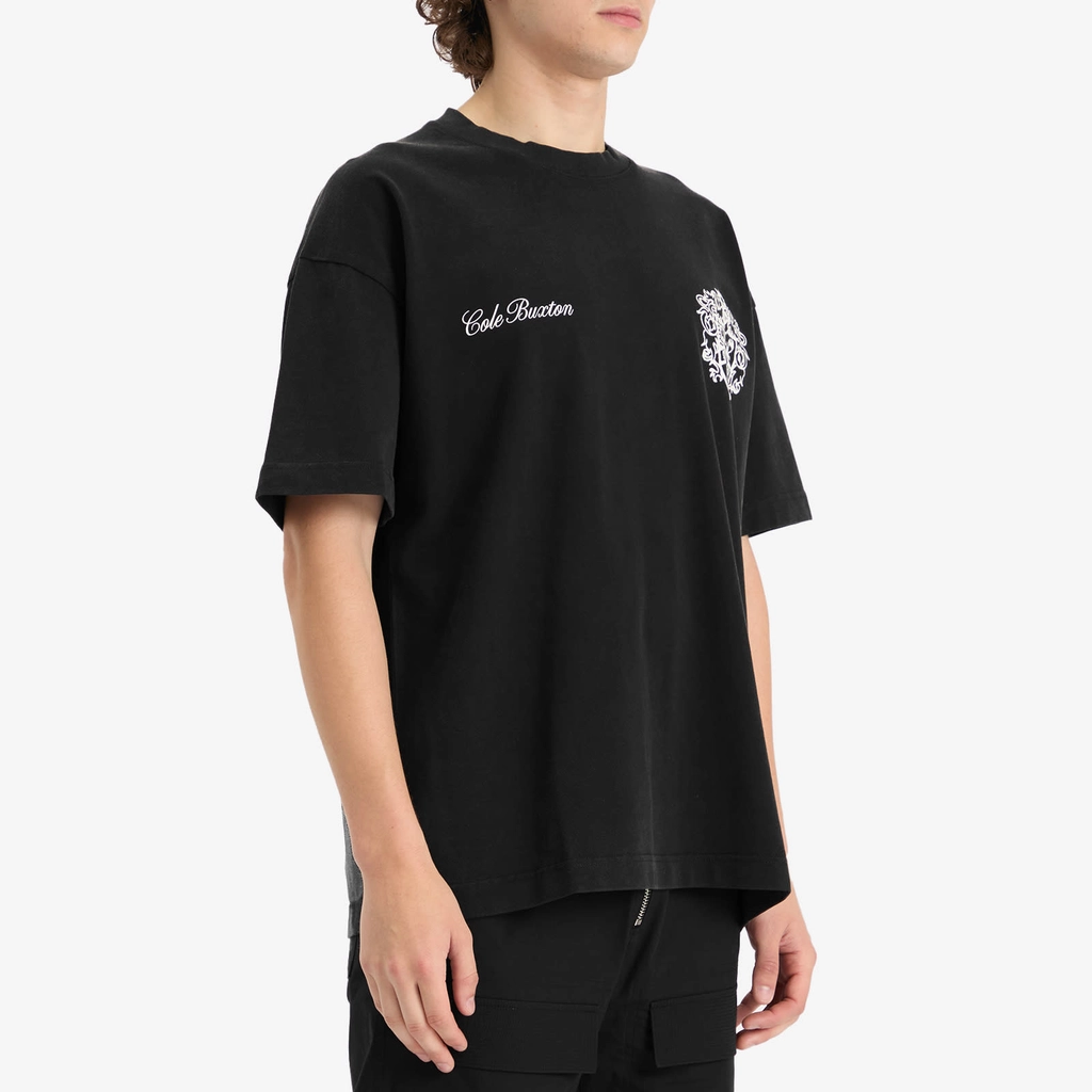 Cole Buxton Men's Collegiate Crest T-Shirt Vintage Black